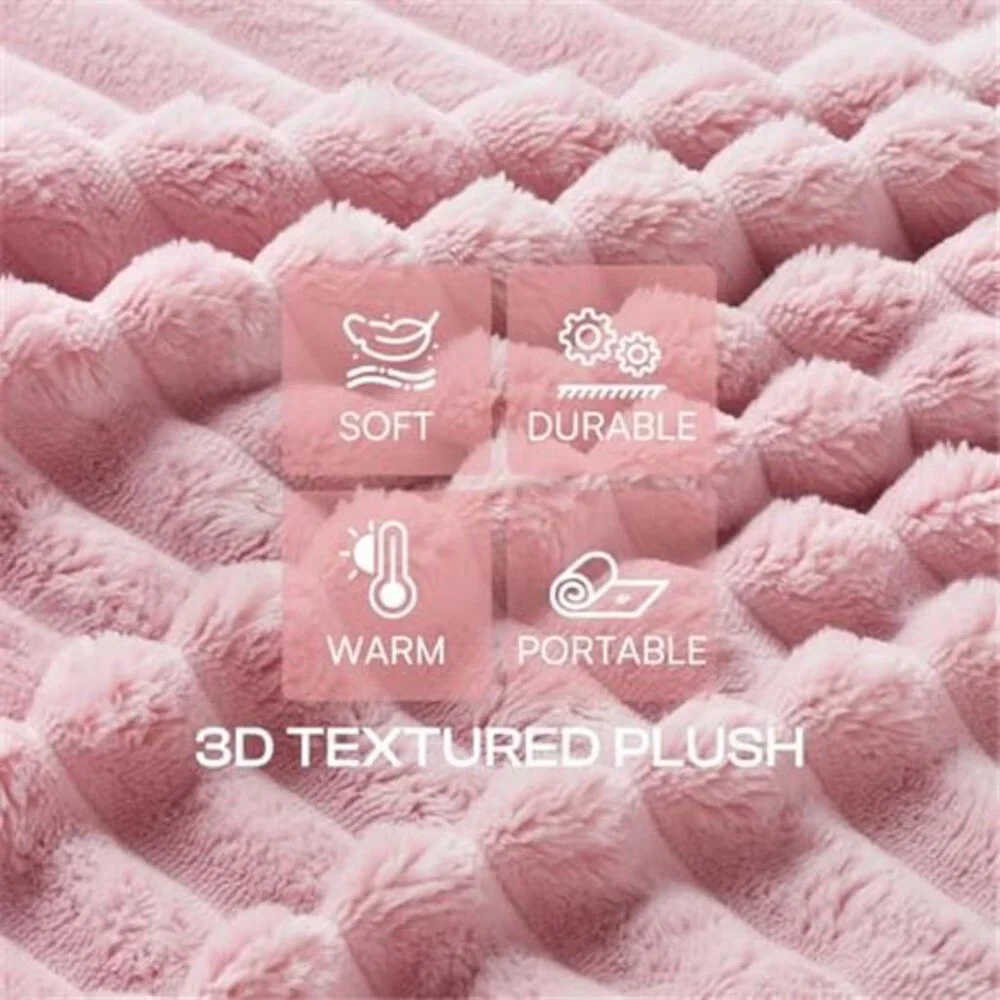 3 Lux Soft Dog Blankets Washable Warm Fleece 30x20 in
